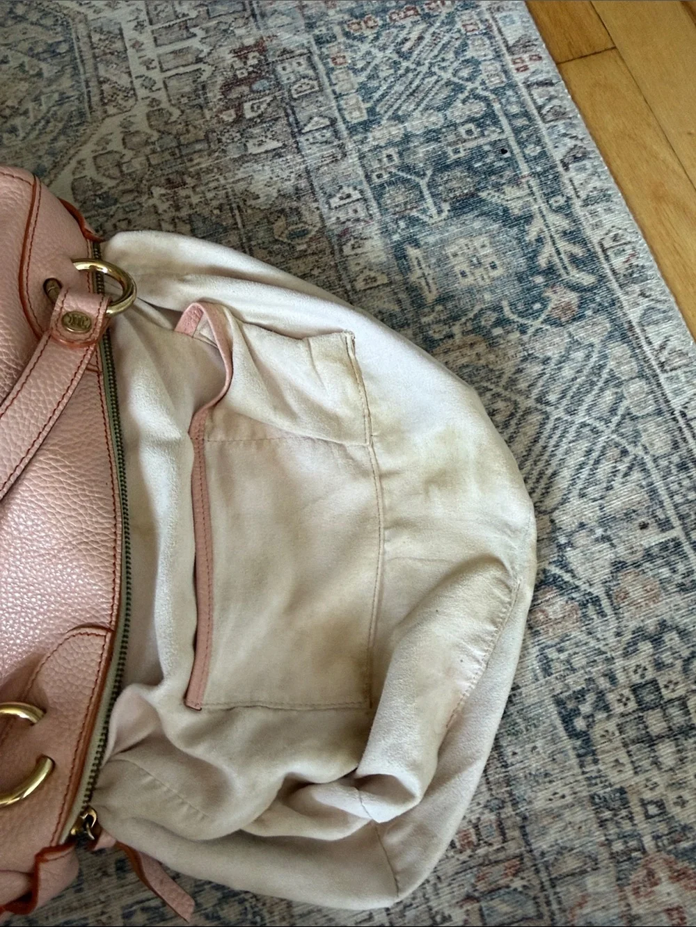 Celine Pink Leather Boogie Bag